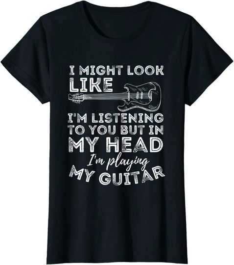I Might Look Like I'm Listening To You - Funny Guitar Hoodie