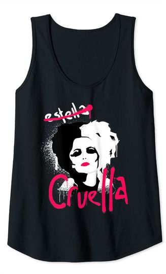 Cruella Estella Punk Rock Spray Paint Tank Top