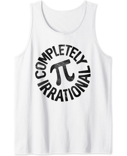Math Completely Irrational Pi Tank Top