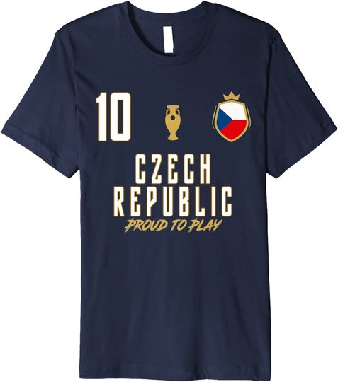 Fan Czech Republic National 10 Soccer Team Football Player Premium T-Shirt