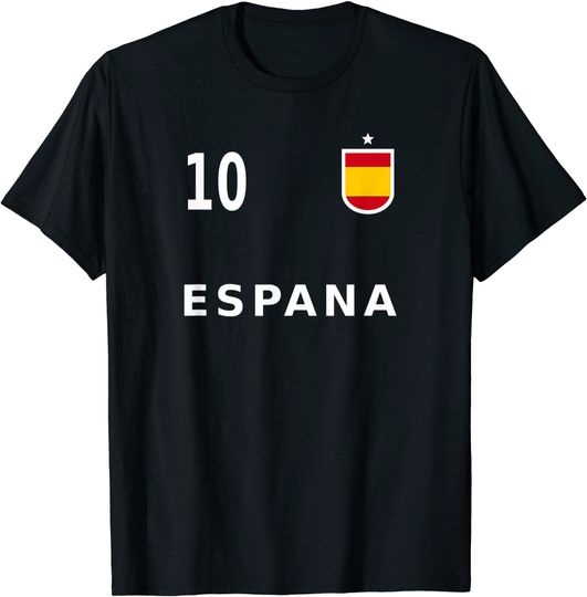 Spain Soccer Football Number 10 # Ten 2021 Fan T-Shirt