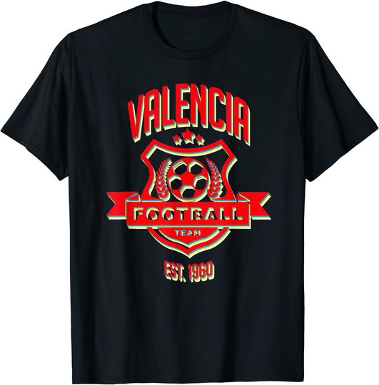 Retro Valencia Spain Gameday Sport Soccer Football Fan Gift T-Shirt