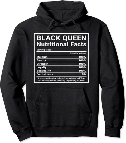 Black History Nutrition Queen Facts Hoodie
