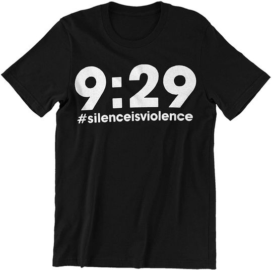 Nine Minutes 29 Seconds Social Justice Tribute Silenceisviolence Shirt