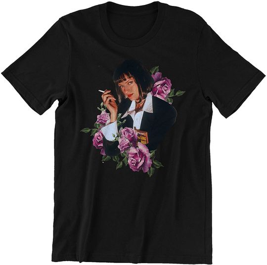 Pulp Fiction Art Floral Unisex Tshirt