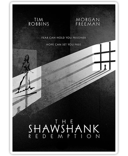 The Shawshank Redemption Movie Posters Sticker 3"