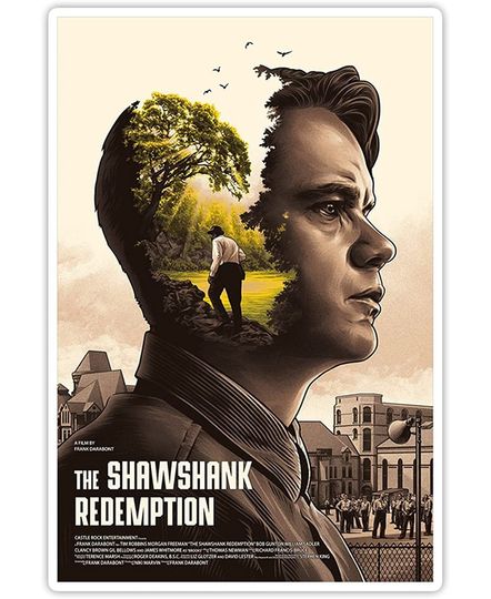 The Shawshank Redemption Andy Dufresne Movie Posters Sticker 3"