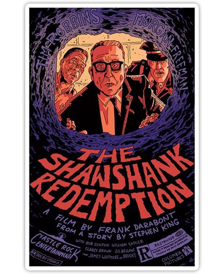 The Shawshank Redemption Movie Posters Sticker 2"