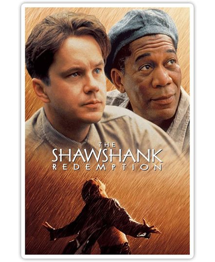 The Shawshank Redemption Andy Dufresne and Red Movie Posters Sticker 2"