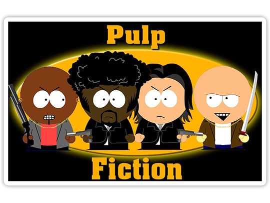Pulp Fiction Sticker 2"