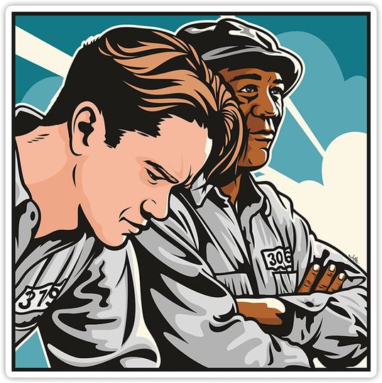 The Shawshank Redemption Andy Dufresne and Red  Sticker 2