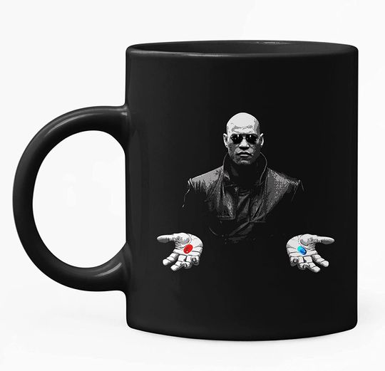 The Matrix Morpheus Red Pill Or Blue Pill Mug 11oz