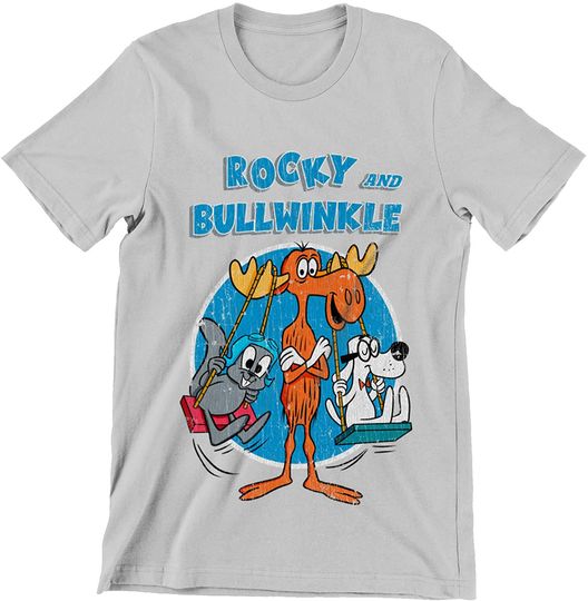 Rocky and Bullwinkle and Dog Shirt