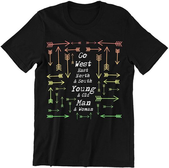 Go West East North South Travel t-Shirt