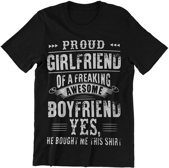 Girlfriend of A Freaking Awesome Boyfriend T-Shirt