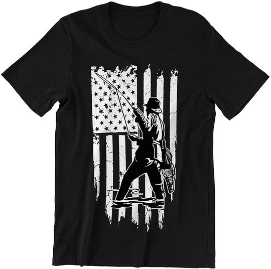 US Flag Fisherman Shirts