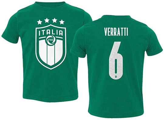 Euro Soccer 2020 Italy #6 Marco VERRATTI T-Shirt