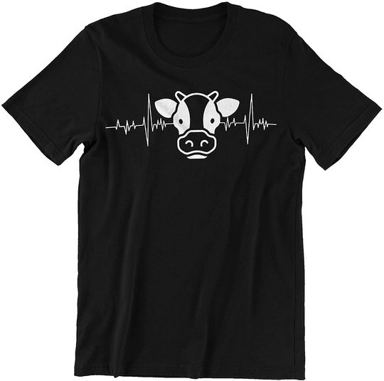Animal T Cows Heartbeat Shirt