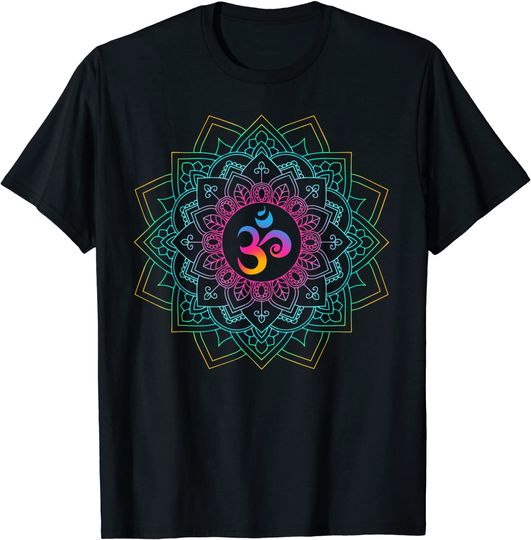 Om Meditations Mandalas Yoga Unisex T-Shirt