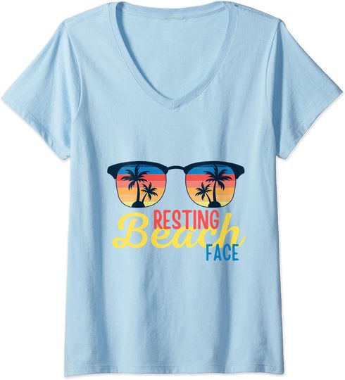Resting Beach Face SunglassesT Shirt