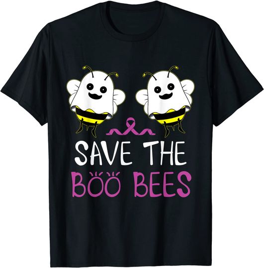 Save The Boo Bees Shirt Breast Cancer Awareness Halloween T-Shirt