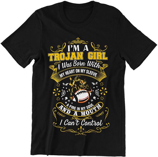 Trojan Girl Heart On My Sleeve Shirt