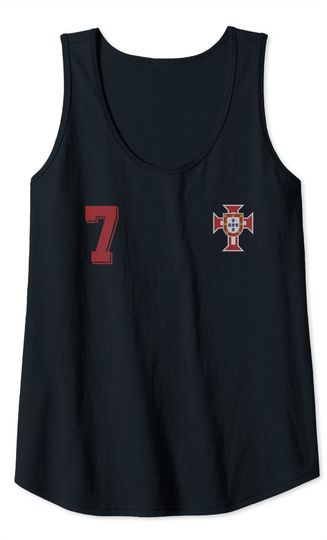Portugal in Football or Soccer Design for Portuguese fans Tank Top