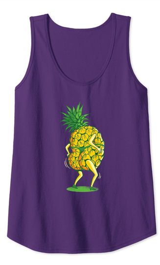 Funny Pineapple Gifts Hawaiian Shirt Men Women Top Girls Fun Tank Top