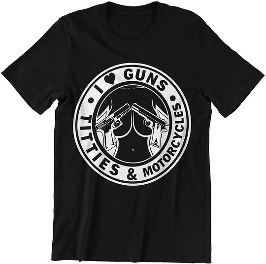 Gun gun  Motorcycle Tit Lover Shirt