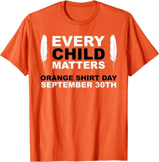 Youth's T Shirt Every Child Matters Orange Shirt Day September 30th
