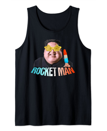Rocket Man Kim Jong Un Pop Icecream Bomb T-Shirt Tank Top
