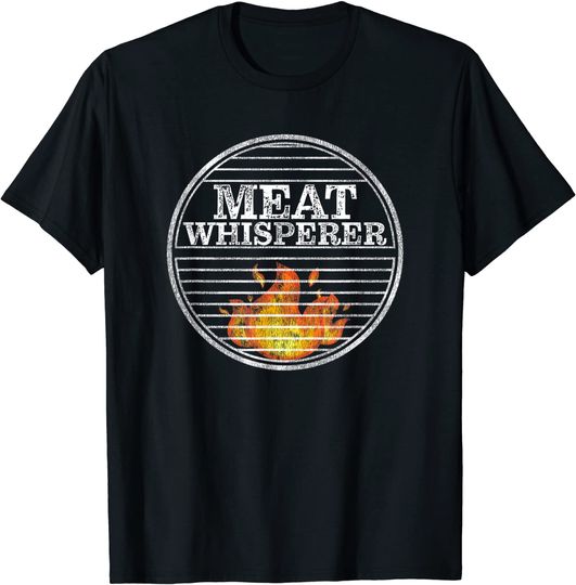 Funny BBQ Grill Dad Meat Whisperer BBQ Grilling T-Shirt
