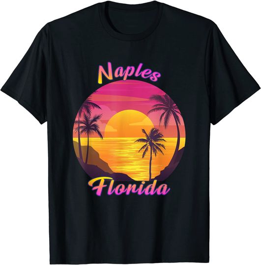 Naples FL Florida Vintage Retro 70s 80s Vacation Souvenir T Shirts