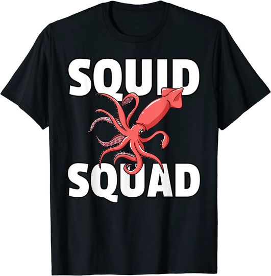 Squid Squad Me Kraken Octopus Marine Biology T Shirt