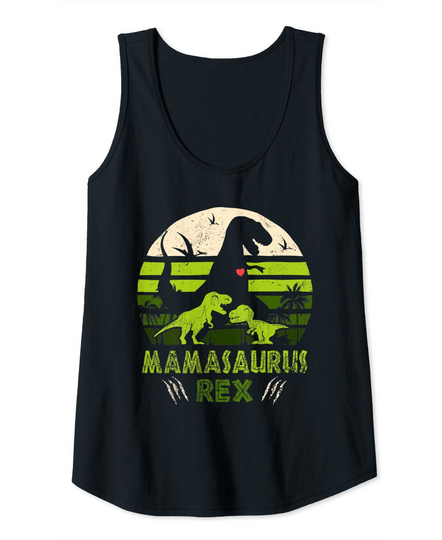Dinosaur Shirt Mamasaurus tshirt - Rex Lover Boy Family Tank Top