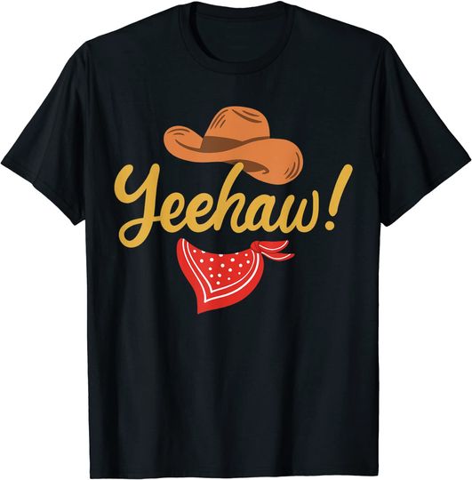 Yeehaw Cowboy Cowgirl Western Country Rodeo T Shirt