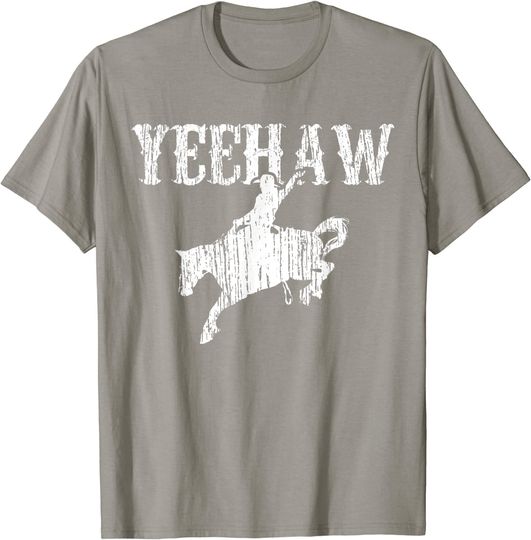 Horse Riding Yeehaw Equestrian Rodeo Cowboy Vintage Rodeo T Shirt
