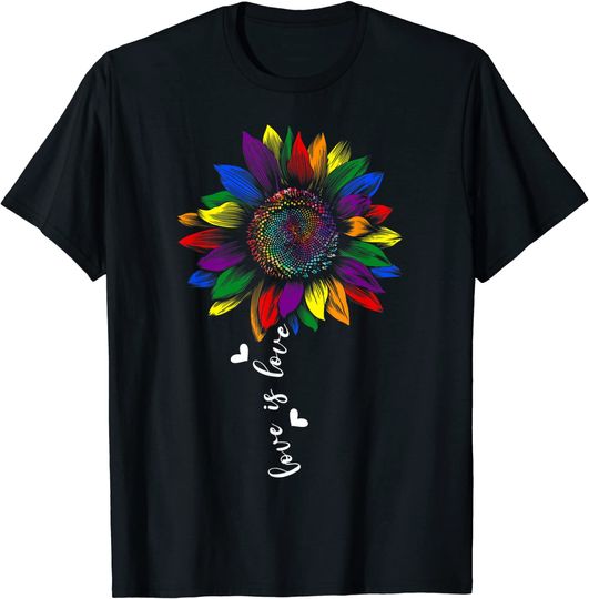 Sunflower Love Is Love Gay T-Shirt