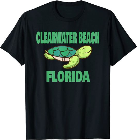 Clearwater Beach Florida Sea Turtle Themed T Shirt