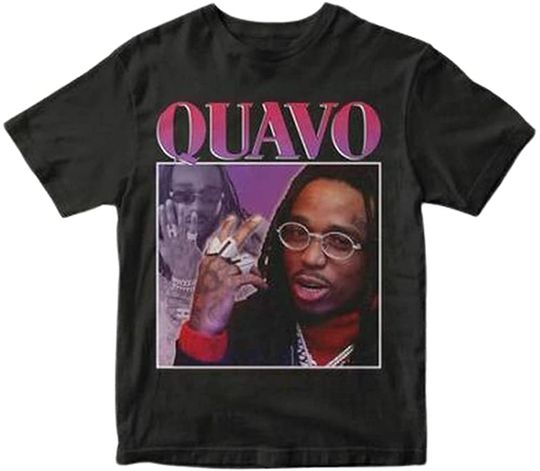 QuAVO Rapper tees, Streetwear, Vintage Shirt 80s, Premium Quality Shirt, Short Sleeve Cotton, Clothing Casual Gift