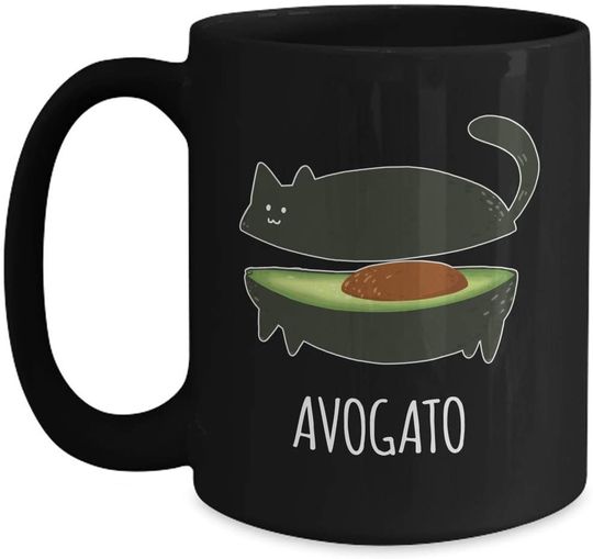 Avogato Mug Avocado Cat Owners