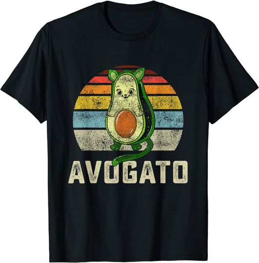 Avogato  Cat Cute Face Graphic Novelty  T Shirt