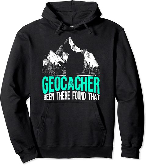 Funny Geocaching Gift For Kids Men Women Cool Geocacher Hoodie