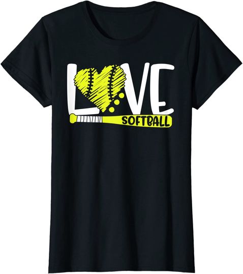 Softball Graphic Saying Shirts for Teen Girls and Women T-Shirt