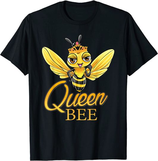 Queen Bee Crown Cute Honey Bee Hive Gift Beekeeping TShirt