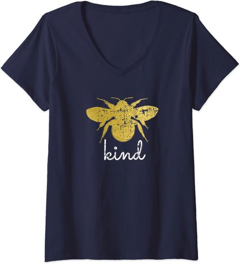 Womens Vintage Be Kind - Bumblebee Bee Kind Kindness T Shirt