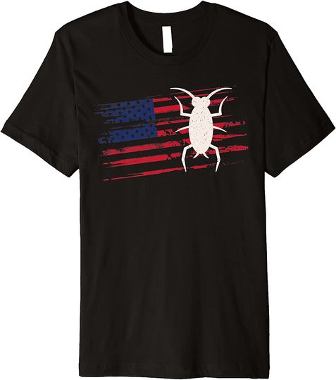 Cockroach US American Flag Termite 4th Of July Pest USA T Shirt