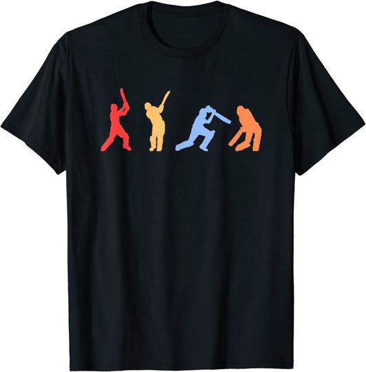 Cricket Gifts - Retro Vintage Colors Cricket Players T Shirt
