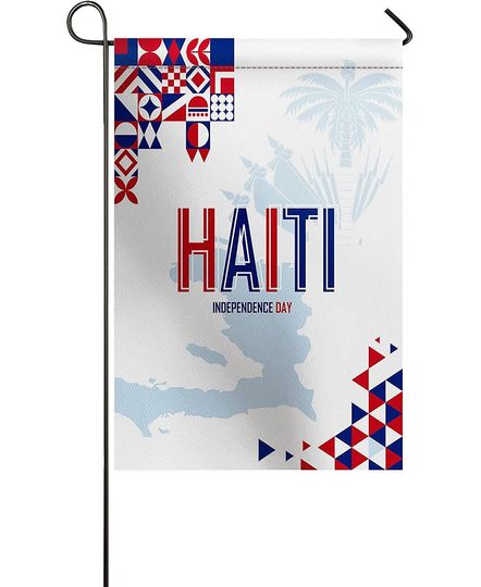 Haiti Independence Day Garden Flag