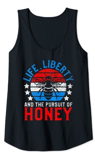 American Honey Bee Shirt Beekeeping Beekeeper Tank Top